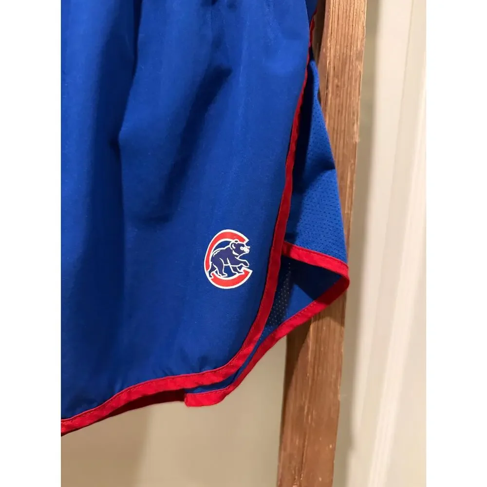 Nike Chicago Cubs Dri-FIT Athletic Shorts Blue Red Trim Size Medium ML - Picture 2 of 6